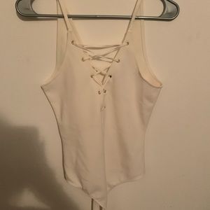 Express lace up bodysuit new